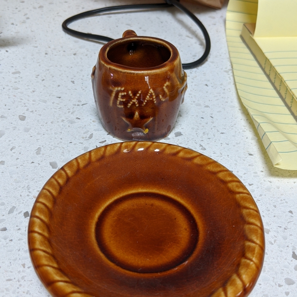 Vintage Texas tea cup and saucer
